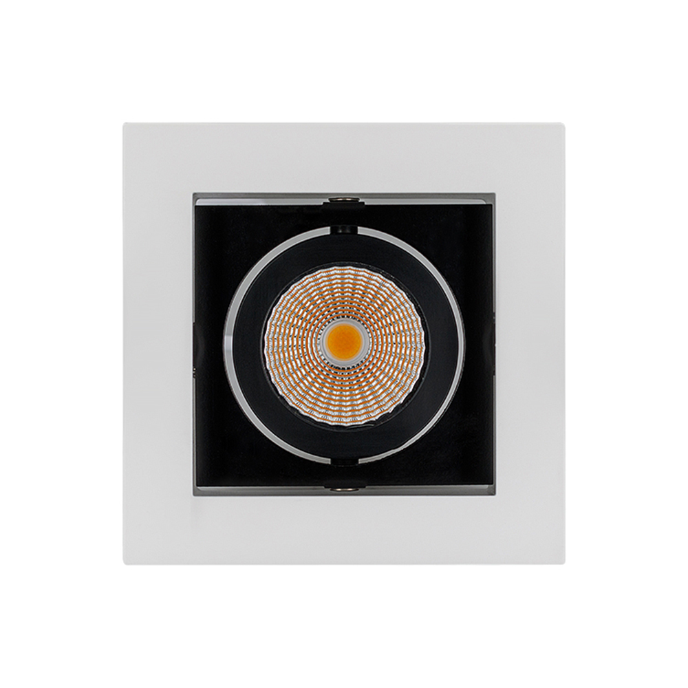 Встраиваемый светильник Arlight CL-SNODO-LUM-S102x102-9W Warm3000 (WH-BK, 38 deg) 038832