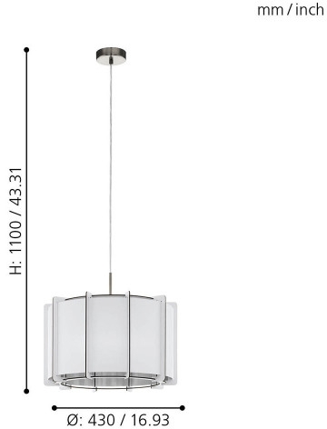Подвесной светильник Eglo Pineta 98338