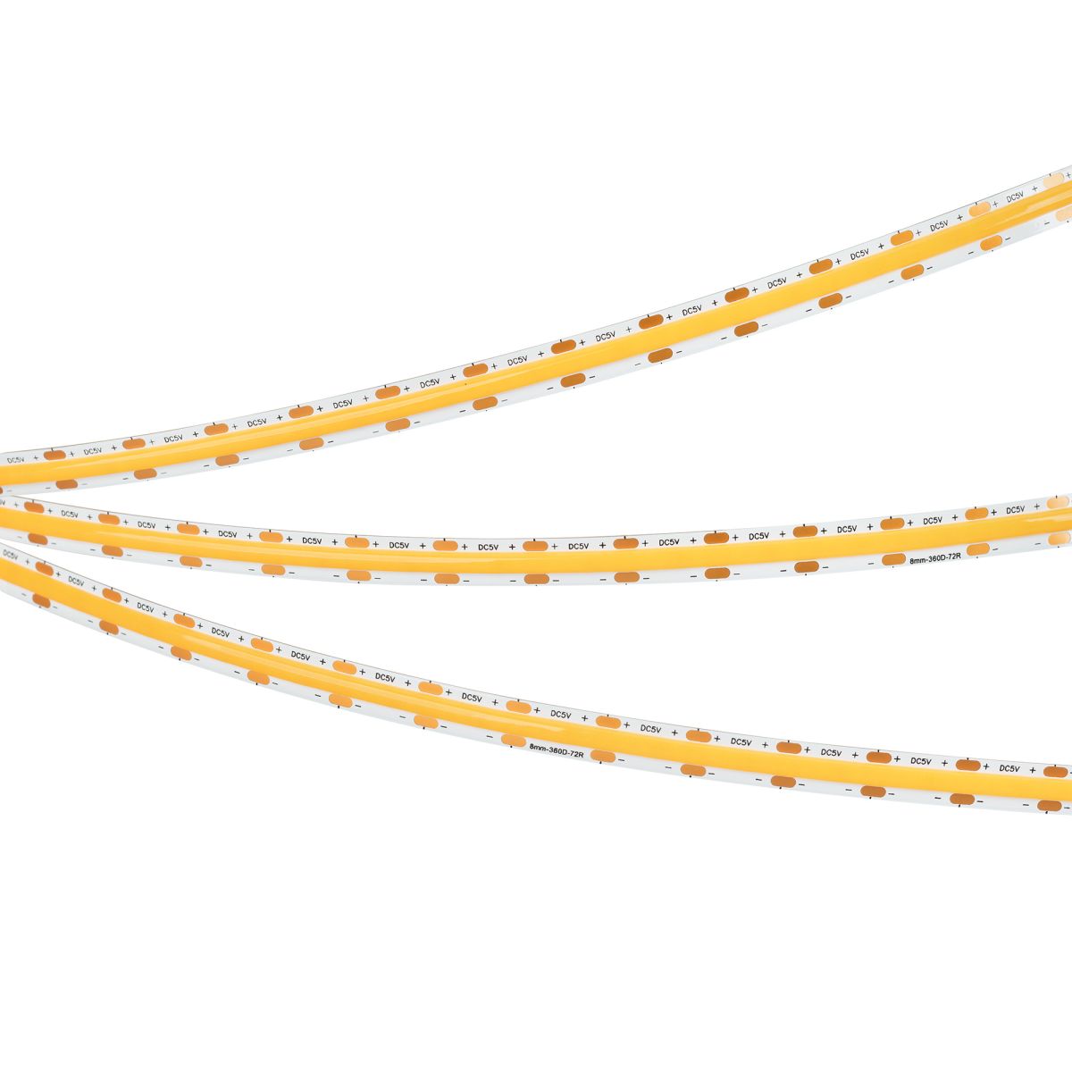 Светодиодная лента Arlight COB-X360-8mm 5V White6000 (5 W/m, IP20, 5m) 041701(1)