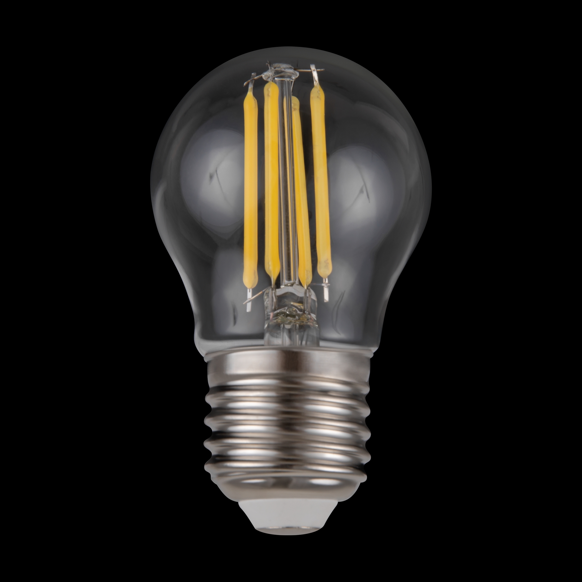 Лампа светодиодная филаментная диммируемая Voltega E27 5W 4000K шар прозрачный VG10-G1E27cold5W-FD 8467 в #REGION_NAME_DECLINE_PP#