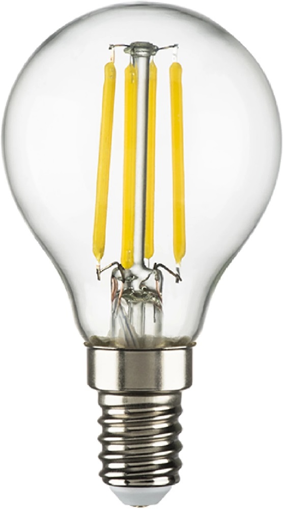 Лампа светодиодная филаментная Lightstar LED Filament E14 6W 3000K груша прозрачная 933802