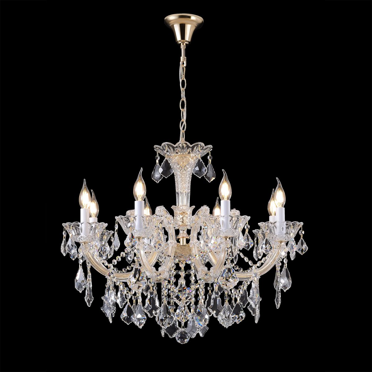 Подвесная люстра Crystal Lux CRISTELLE SP8 GOLD
