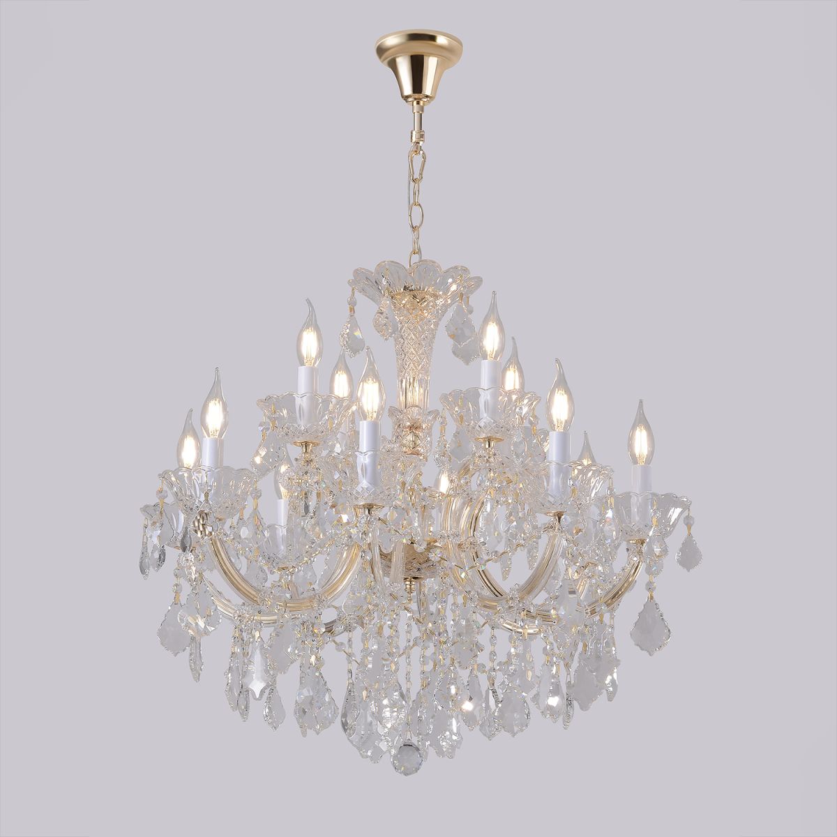 Подвесная люстра Crystal Lux CRISTELLE SP8+4 GOLD