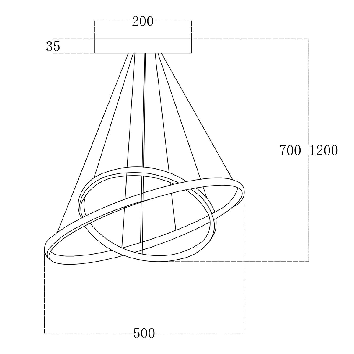 Подвесной светильник Escada Euler 10228/2LED