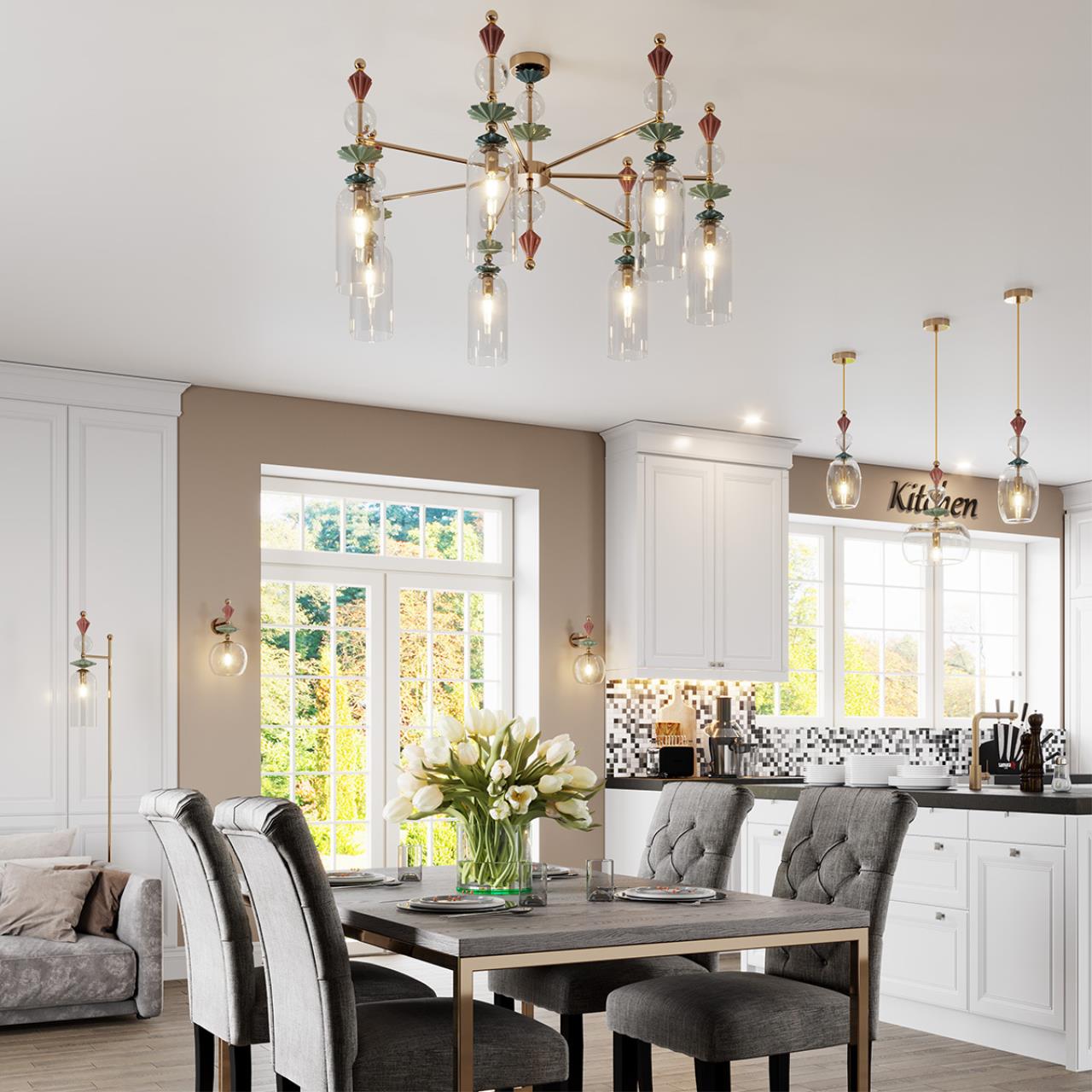 Люстра на штанге Odeon Light BIZET 4855/7C