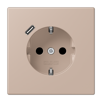 Розетка 2K+З USB Typ C Jung LC1520-18C240