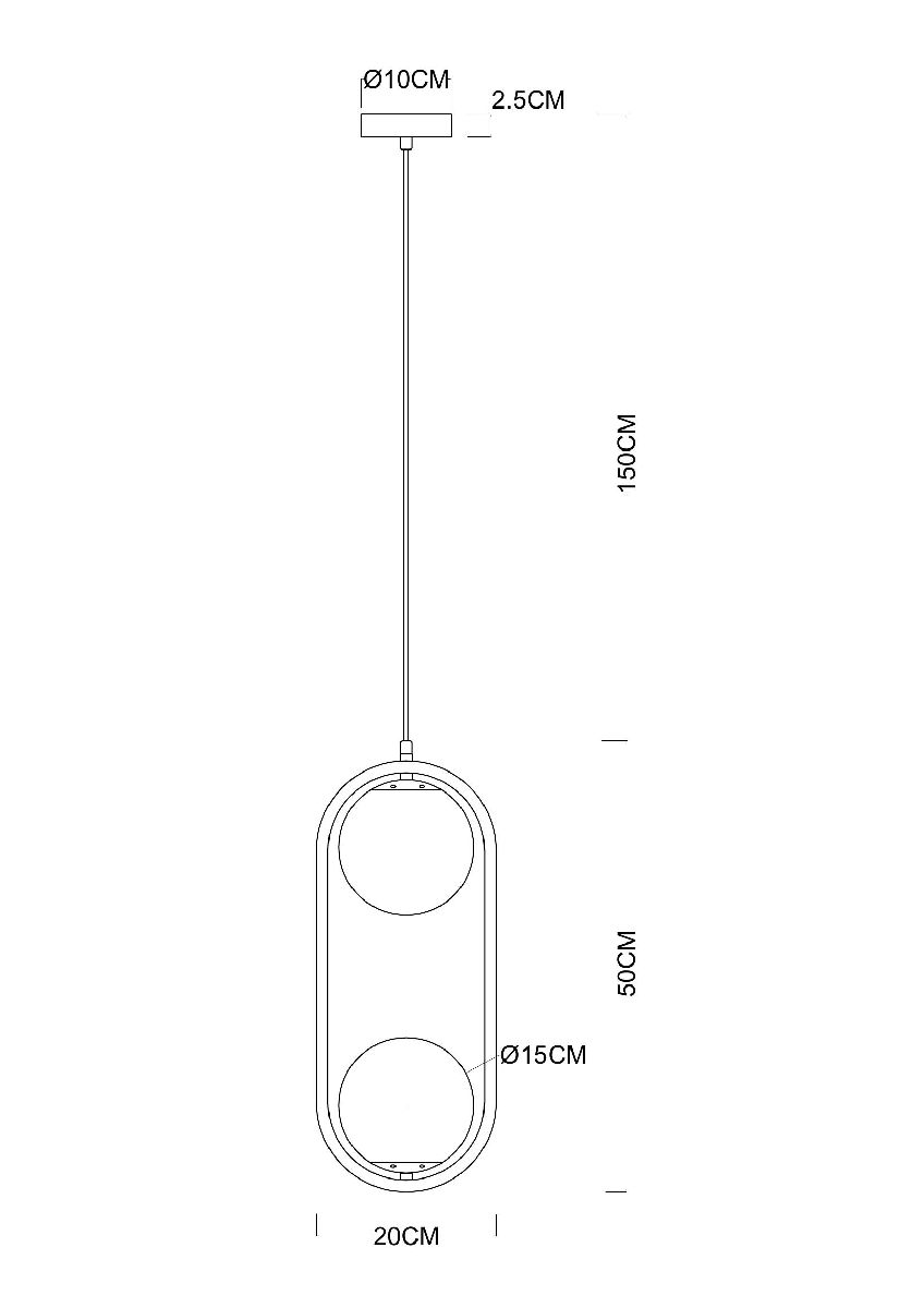 Подвесной светильник Arte Lamp Matisse A7745SP-2BK