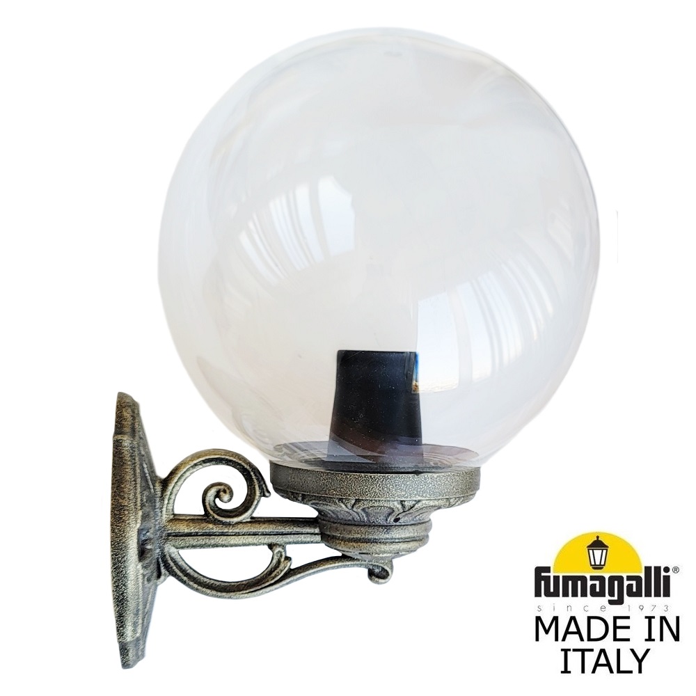 Уличный настенный светильник Fumagalli Globe 300 G30.131.000.BXF1R