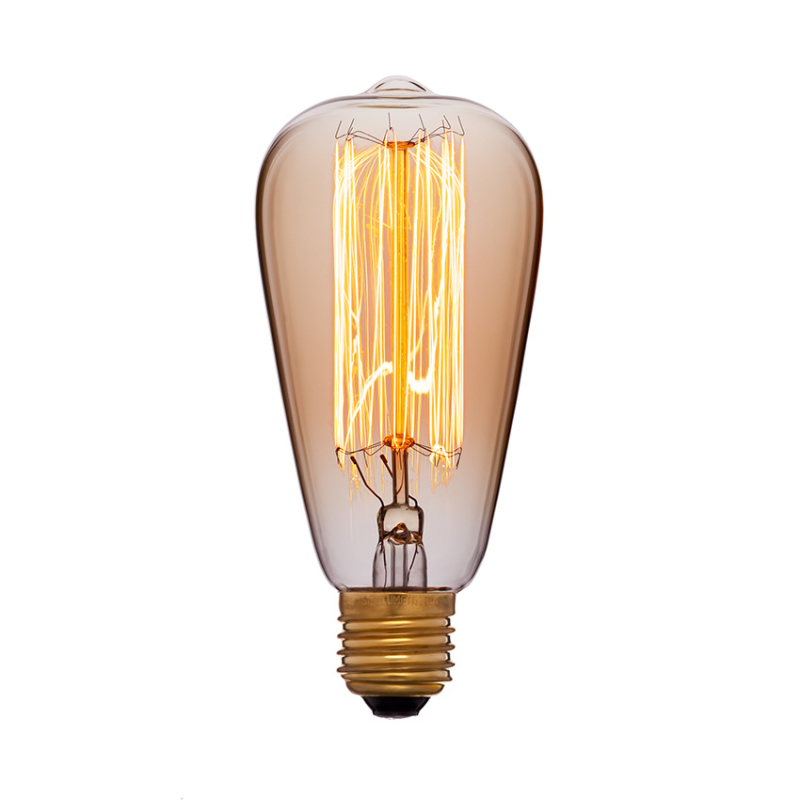Лампа накаливания Sun Lumen E27 40W золотая 051-910