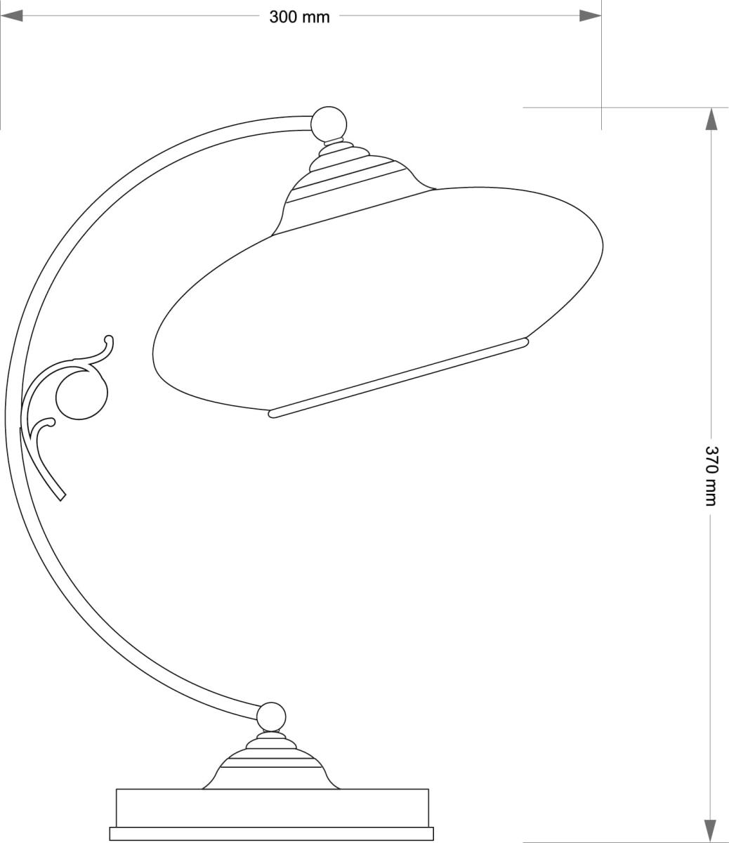 Настольная лампа Kutek Casamia CAS-LG-1 (P)