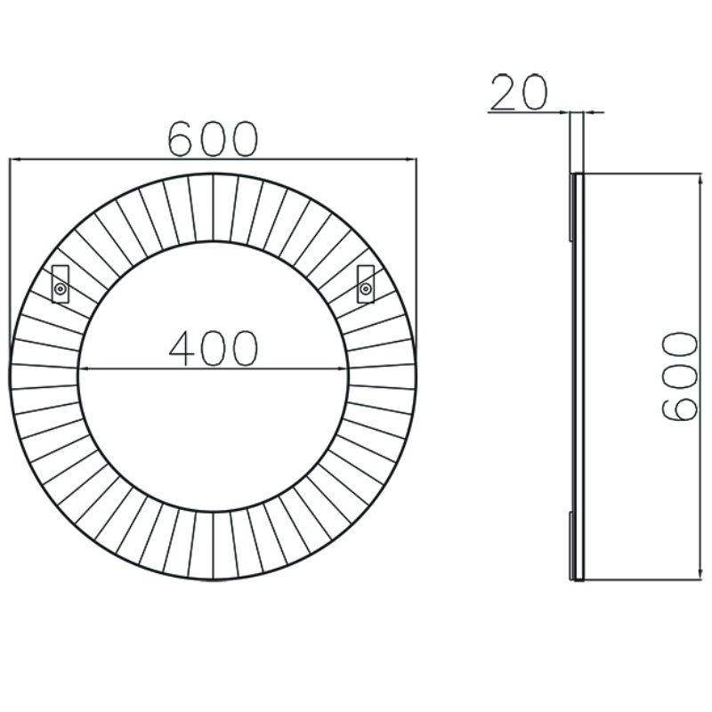 Зеркало Garda Decor 50SX-2023