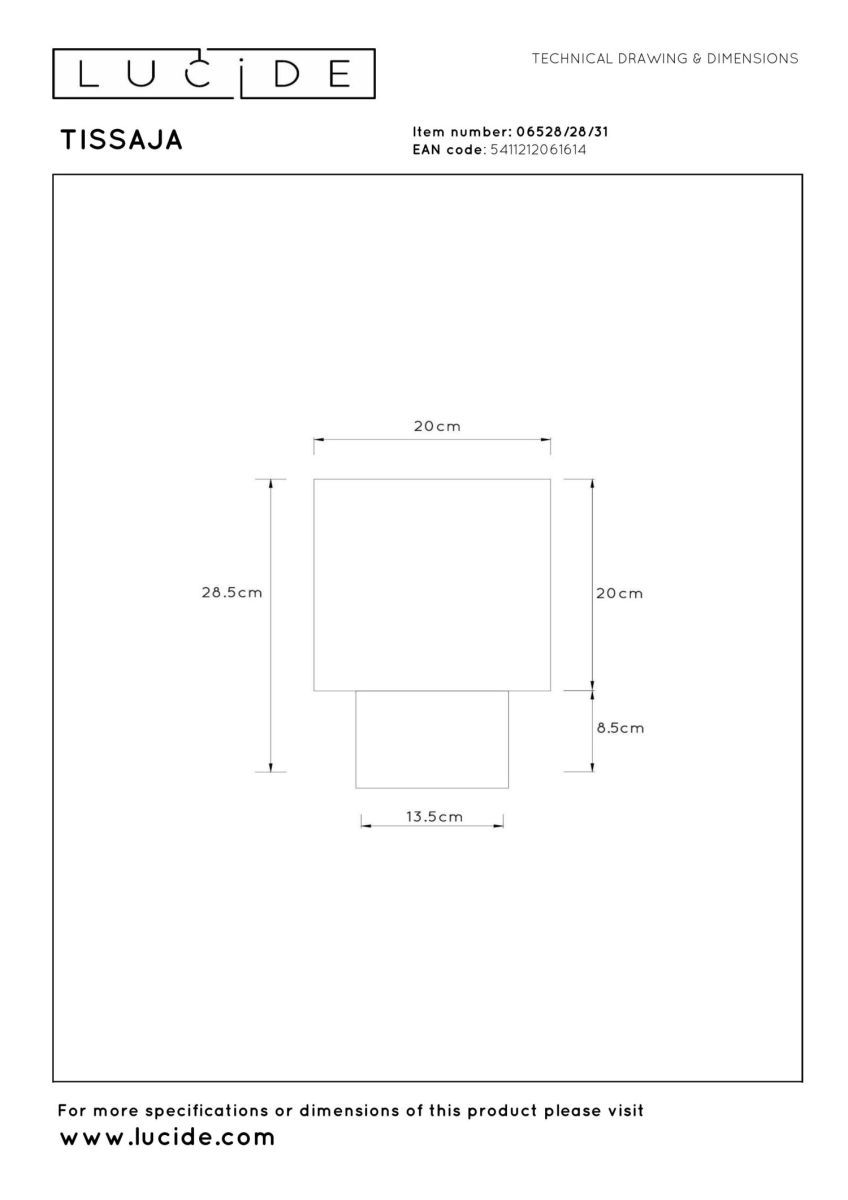Настольная лампа Lucide Tissaja 06528/28/31