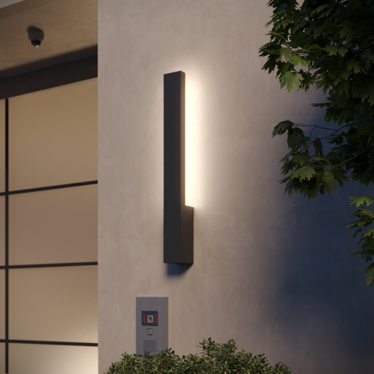 Уличный настенный светильник с переключателем цв. температуры Novotech Street Asa 359983