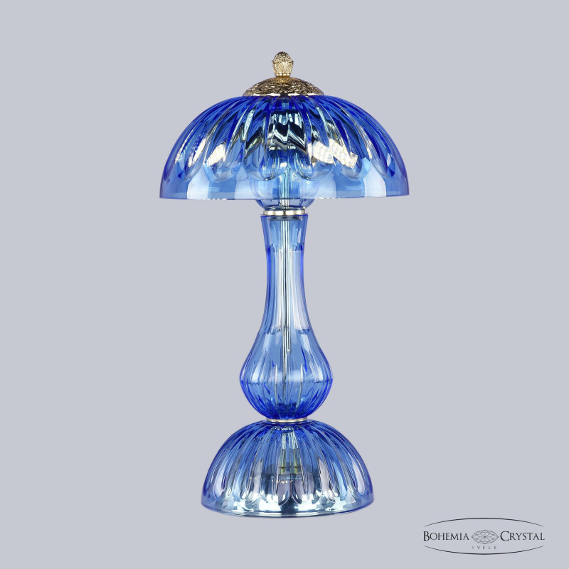 Настольная лампа Bohemia Ivele Crystal 1371L/3/25 G Aquamarine/M-1H