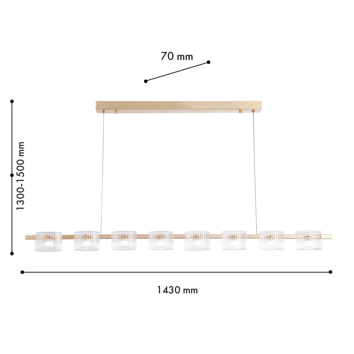 Подвесная люстра Favourite Ori 4248-8P