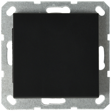 Накладка-заглушка Jasmart черный матовый (soft touch) в комплекте с суппортом G8001PB
