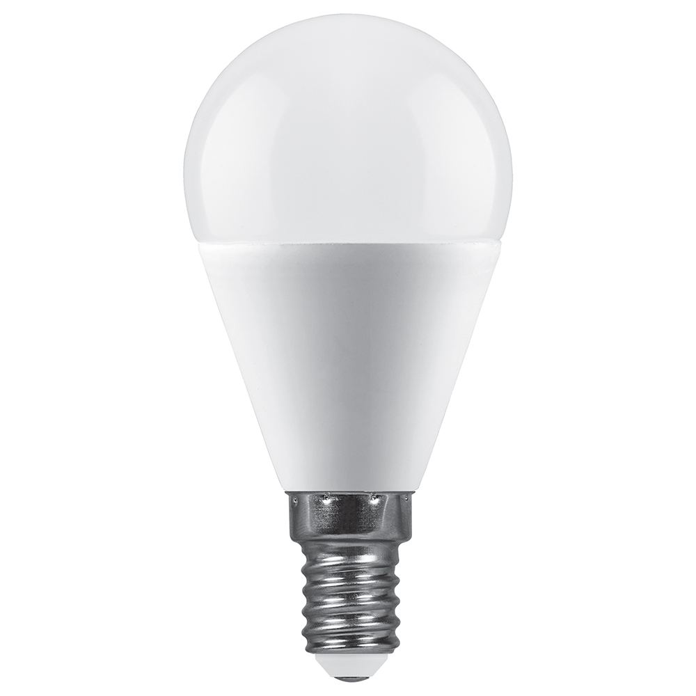 Лампа светодиодная Feron LB-990 шар матовый E14 15W 175-265V 4000K 52079