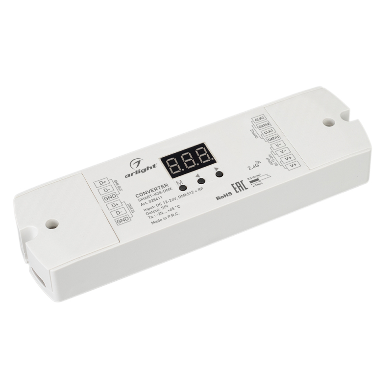 Конвертер Arlight Smart-K38-DMX (12-24V, SPI, 2.4G) 028411