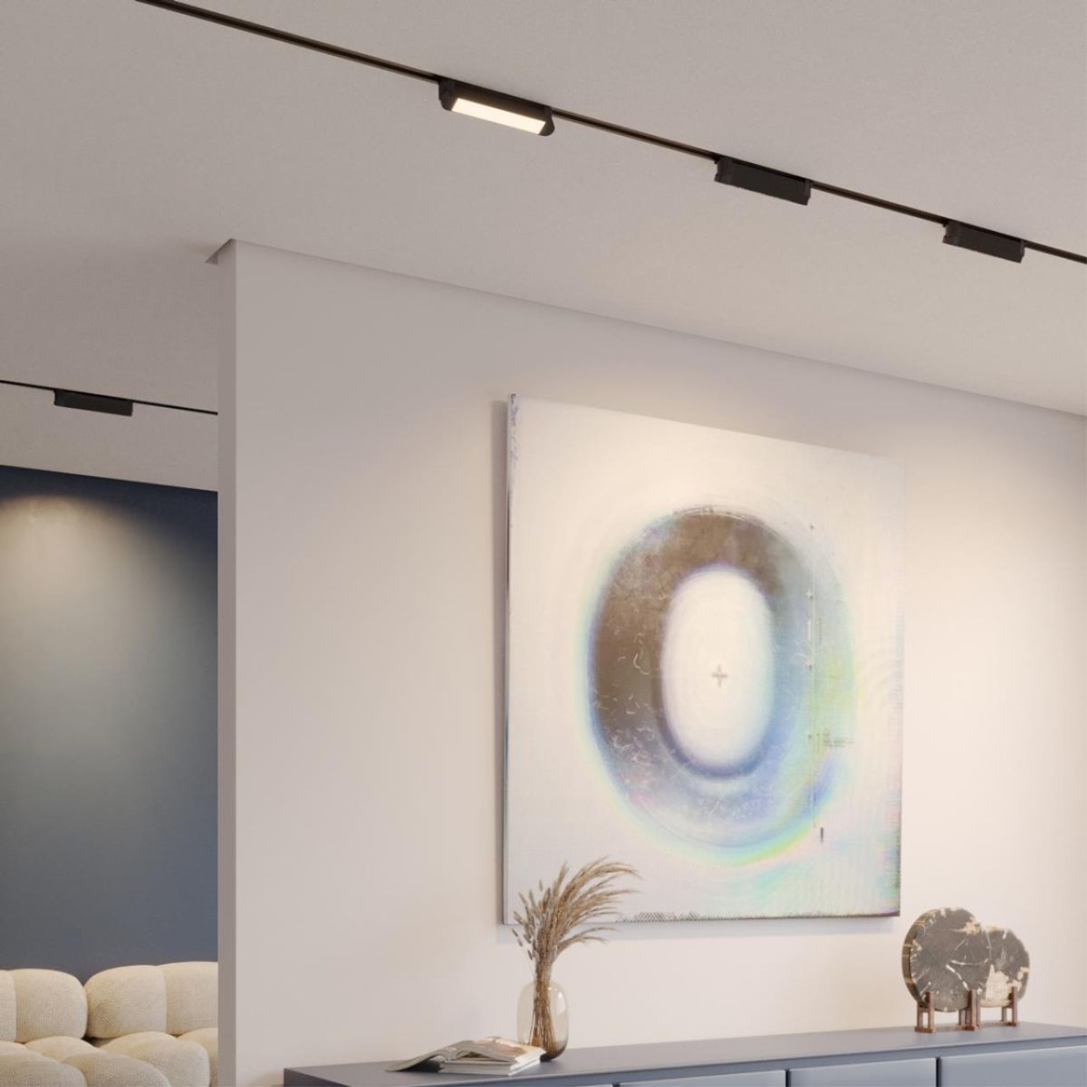 Трековый однофазный трехжильный светильник с переключателем цветовой температуры Novotech Port Iter 359795