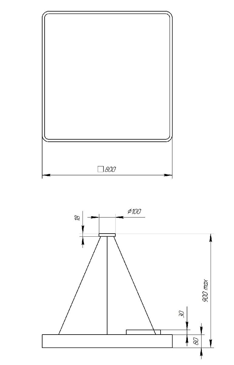 Подвесной светильник Эра Geometria SPO-164-B-40K-110 Б0050589