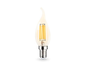 Филаментная светодиодная лампа Ambrella Light Bulbing E14 15W 2700K свеча на ветру 351523