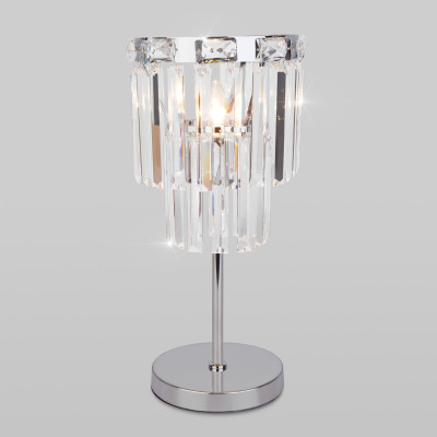 Настольная лампа Eurosvet Elegante 011361 хромпрозрачный хрусталь Strotskis a060647 11600₽