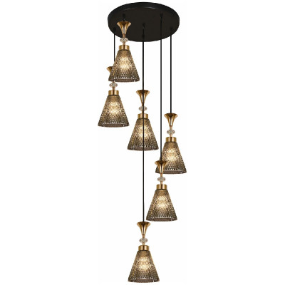 Каскадная люстра Reluce 02005-09-06 SMOKE 8920₽