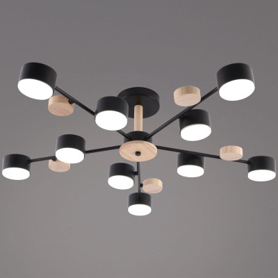 Люстра на штанге Reluce 03758-03-10 BKWOOD GX53 5760₽