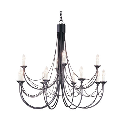 Подвесная люстра Elstead Lighting CB12-BLACK 224283₽