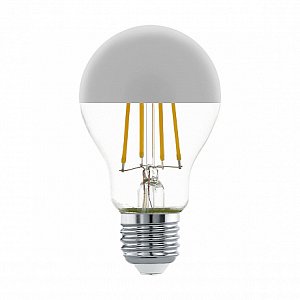 Лампа светодиодная филаментная Eglo E27 7W 2700K хром 11834
