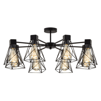 Потолочная люстра Eurosvet Trappola 701078 черный 17900₽