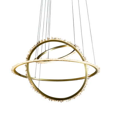 Подвесная люстра Delight Collection Quartz Halo MD20020154-3A satin gold 144440₽