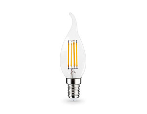 Филаментная светодиодная лампа Ambrella Light Bulbing E14 11W 4000K свеча на ветру 351124