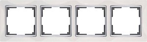 Рамка Werkel Snabb на 4 поста белая WL03-Frame-04-white 4690389046131