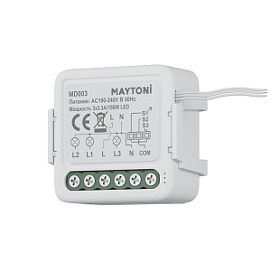 Wi-Fi выключатель трехканальный Maytoni Smart home MD003