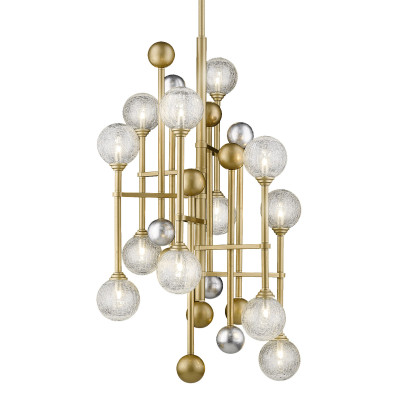 Люстра на штанге Delight Collection Fluxus P68084-12 gold 69630₽