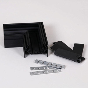 Магнитный шинопровод для натяжных потолков (гарпун) Reluce RL 06301 corner connector BK