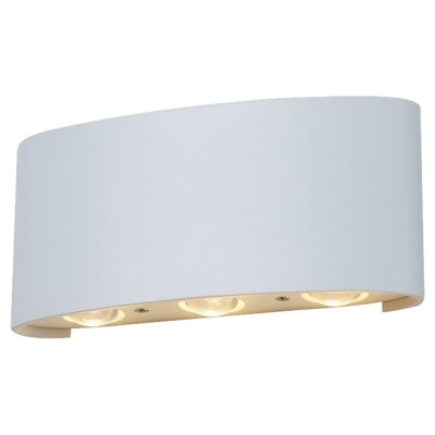 Уличный настенный светодиодный светильник Crystal Lux CLT 023W3 WH 1590₽