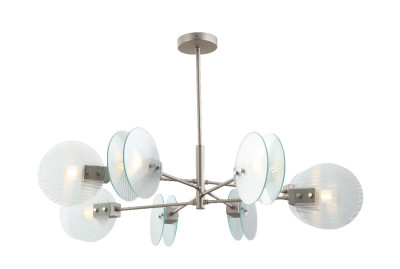 Люстра на штанге iLamp Panorama 15598-8 SNCL 18545₽