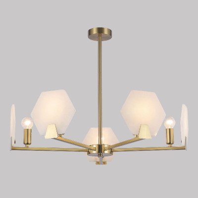 Люстра на штанге Eurosvet Marble 601585 латунь a065049 15400₽