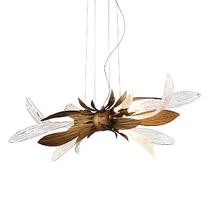 Подвесная люстра Delight Collection RP168416-11 bronze/clear