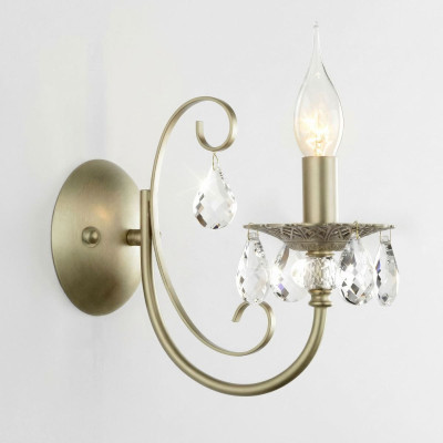 Бра Eurosvet Alda 33051 латуньпрозрачный хрусталь Strotskis a072111 5150₽