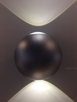 Уличный настенный светильник Elvan GW-161A2-6W-NH-Bk 2500₽