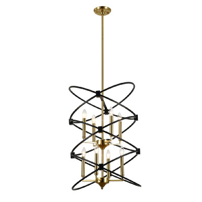 Люстра на штанге Indigo Trionfo 100208R Black V000486 24230₽