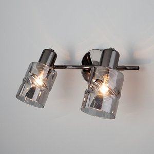 Настенный светильник Eurosvet Ansa 20120/2 чёрный жемчуг