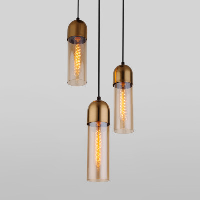 Подвесная люстра Eurosvet Airon 501803 янтарный 9510₽