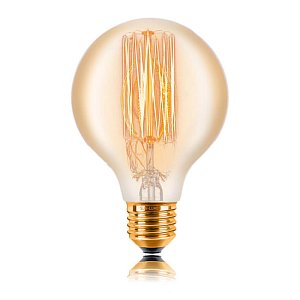 Лампа накаливания Sun Lumen E27 60W золотая 052-207а