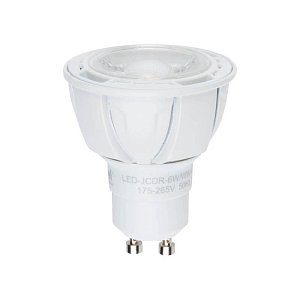 Лампа светодиодная (07907) Uniel GU10 6W 4500K JCDR матовая LED-JCDR-6W/NW/GU10/FR/38D ALP01WH