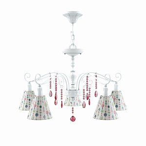 Подвесная люстра Lamp4you Provence E4-05-WM-LMP-O-17-CRL-E4-05-PK-DN