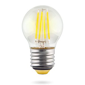 Лампа светодиодная Voltega E27 6W 4000К прозрачная VG10-G1E27cold6W-F 7024